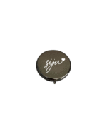 Zija KS Creations Black Folding Mirror with white Font
