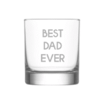Best Dad Ever KS Creations Whiskey Glass