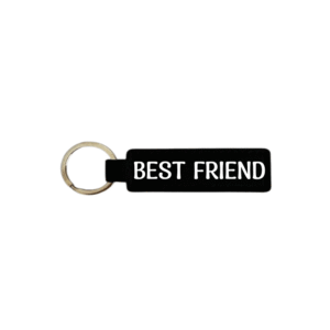 Best Friend KS Creations keychain with white font