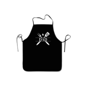Dad Classic Black KS Creations Apron with white font