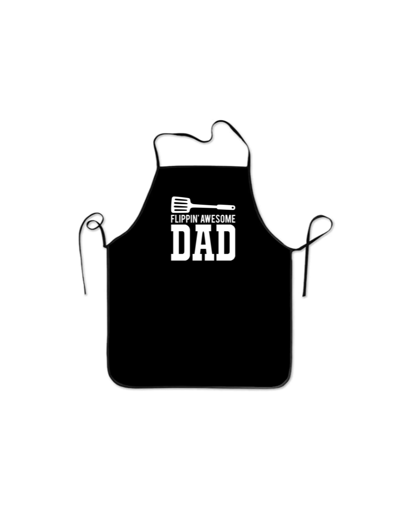 Flippin Dad KS Creations Apron with white font