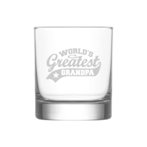 World’s Greatest Grandpa KS Creations Whiskey Glass