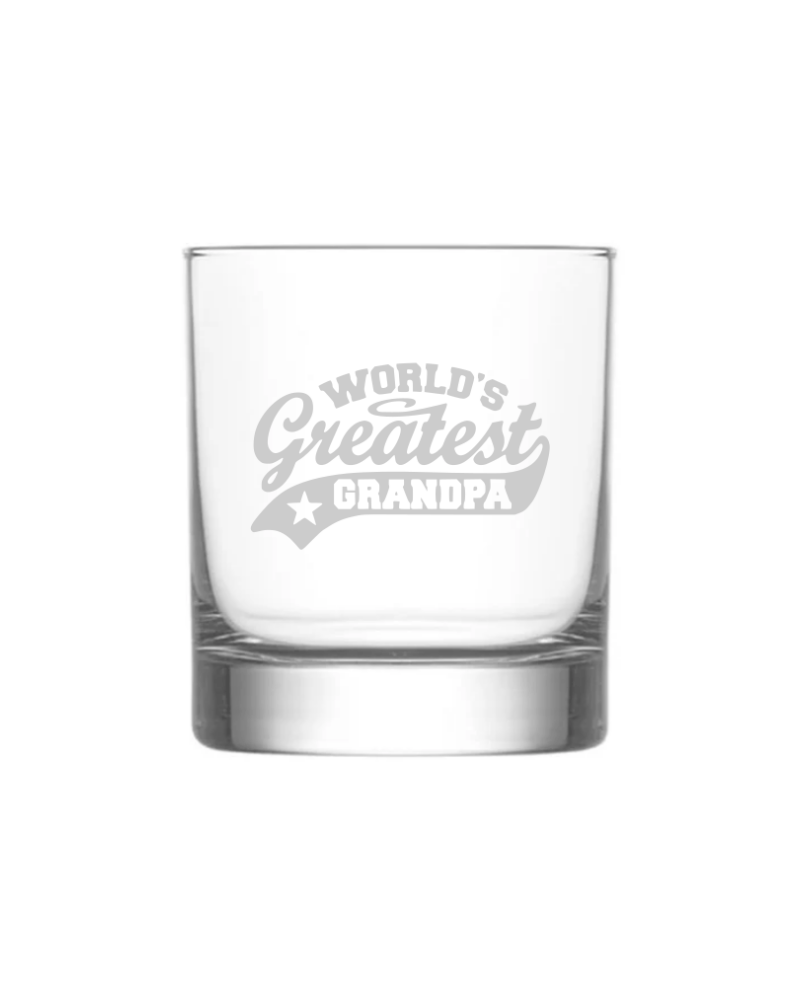 World’s Greatest Grandpa KS Creations Whiskey Glass