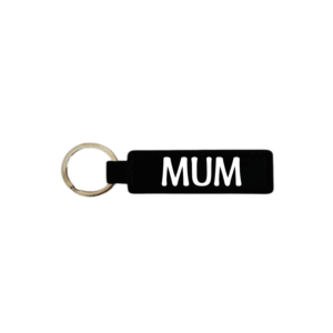 Mum KS Creations Keychain with white font