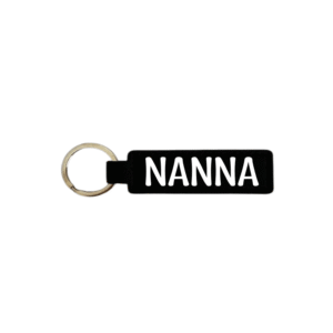 Nanna KS Creations Keychain with white font