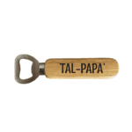 Tan nannu KS Creations bottle opener with black font