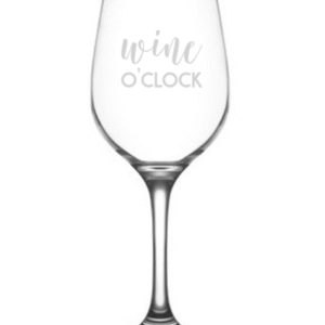Wine O’Clock KS Creations Wine Glass