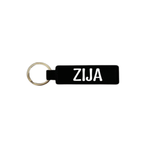 Zija KS Creations Keychain with white font