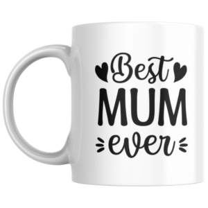 Best Mum Ever Black KS Creations Mug
