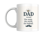 Dad The Man The Myth The Legend Cream KS Creations Mug