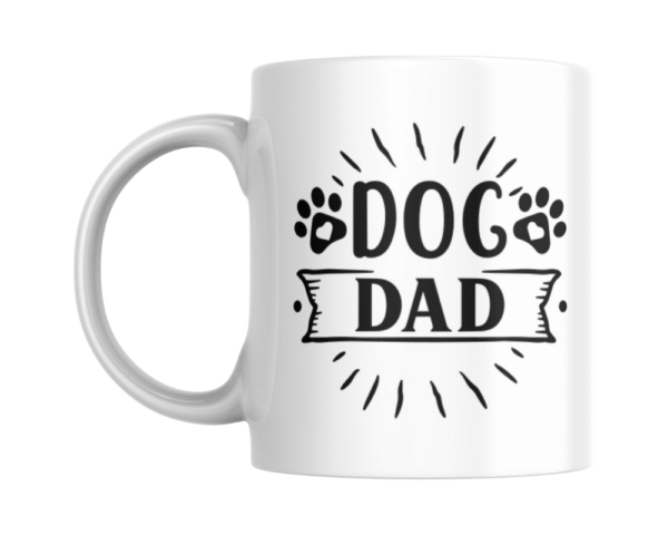 Dog Dad Black (2) Dog Dad KS Creations Mug Black