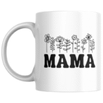 Mama with flowers KS Creations mug black