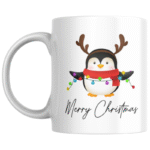Merry Christmas with cute penguin KS Creations mug