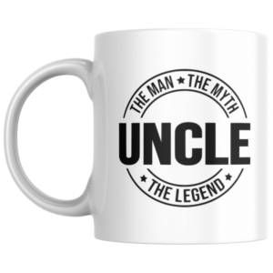 Uncle the Man the Myth the Legend KS Creations Mug Black
