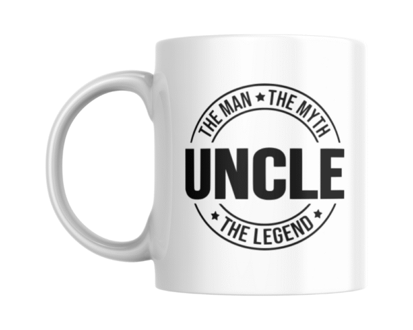 The Myth Black (2) Uncle the Man the Myth the Legend KS Creations Mug Black