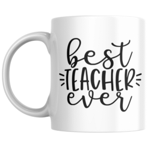 Best Teacher Ever KS creations Mug Black