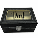 Dad KS Creations 3 Watch Organiser in Black Font