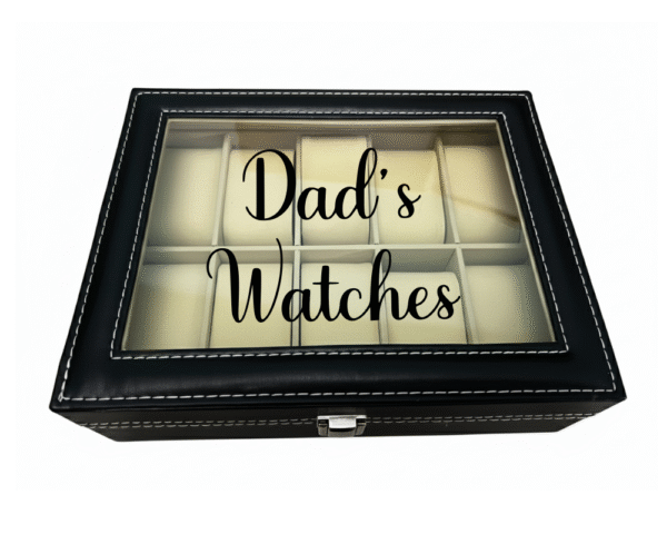 dad's watches black Dad's Watches KS Creations 10 Watch Organiser in Black Font
