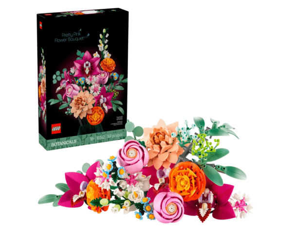 front LEGO® 10342 Pretty Pink Flower Bouquet