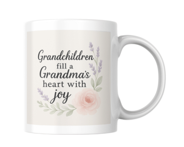 grandma heart joy (2) Grandchildren Fills a Grandma's Heart with Joy KS Creations Mug