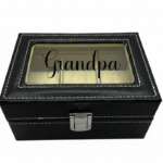 Grandpa KS Creations 3 Watch Organiser in Black Font