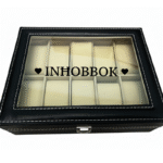Inhobbok KS Creations 10 Watch Organiser in Black Font