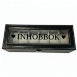 Inhobbok KS Creations 6 Watch Organiser in Black Font
