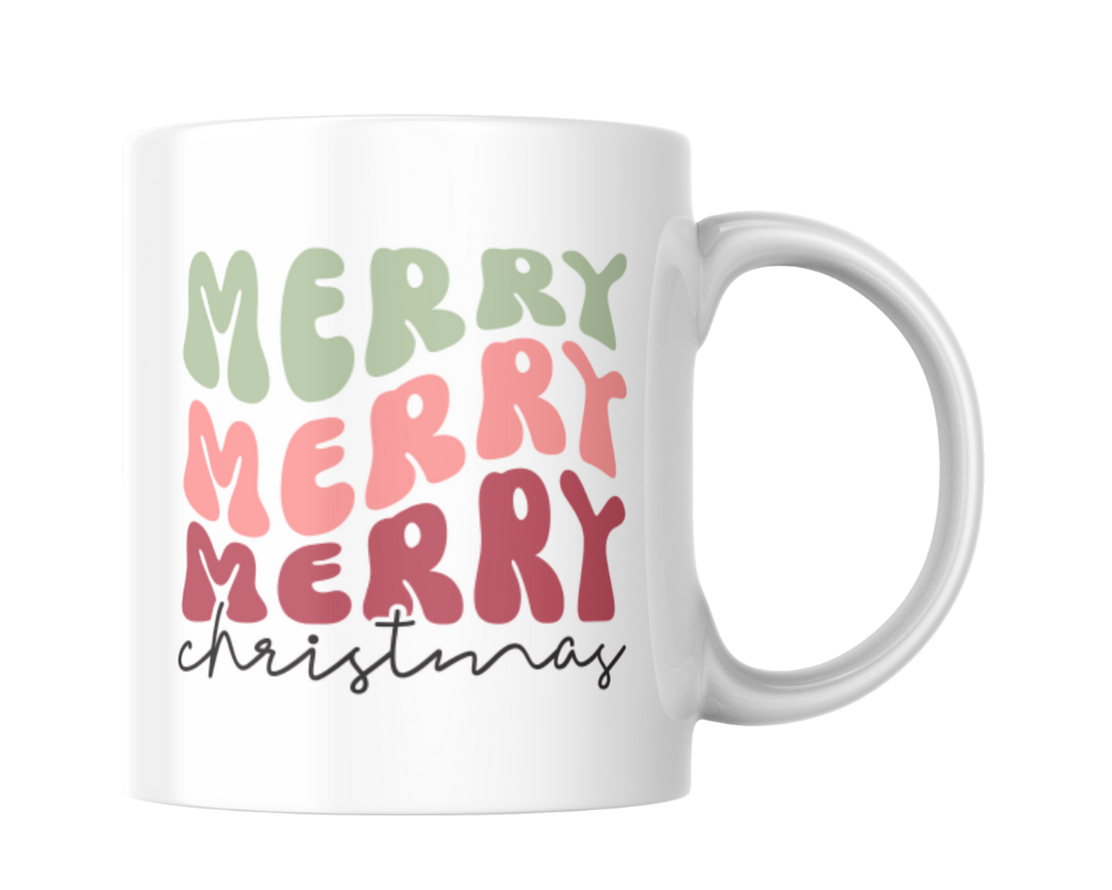 Merry Merry Merry Christmas KS Creations Mug