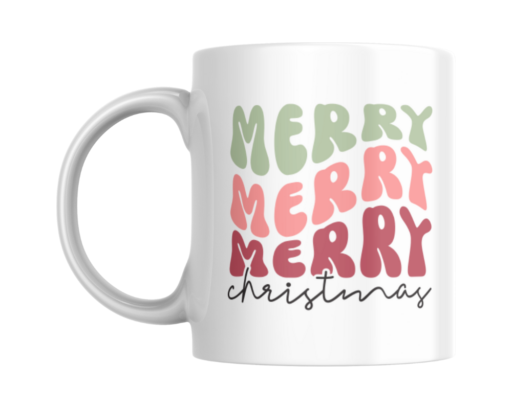 Merry Merry Merry Christmas KS Creations Mug