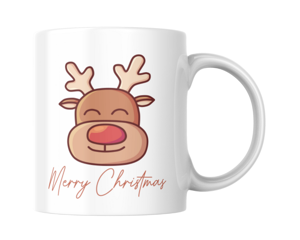 Merry Christmas with cute reindeer KS Creations mug