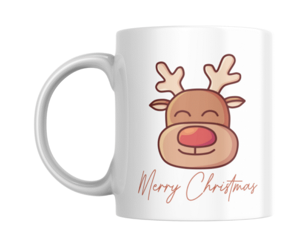 reindeer (2) Merry Christmas with cute reindeer KS Creations mug