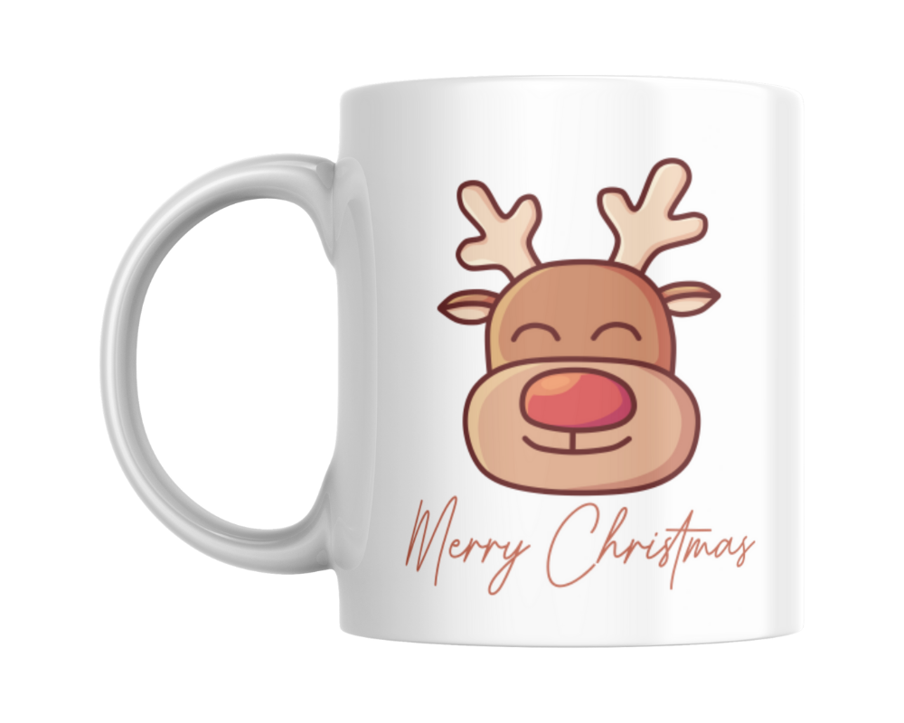 Merry Christmas with cute reindeer KS Creations mug