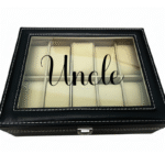 Uncle KS Creations 10 Watch Organiser in Black Font