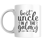 Best Uncle in the Galaxy Ks Creations Mug Black