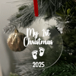 My first Christmas 2025 Flat Christmas KS Creations Bauble white
