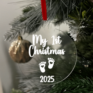 My first Christmas 2025 Flat Christmas KS Creations Bauble white