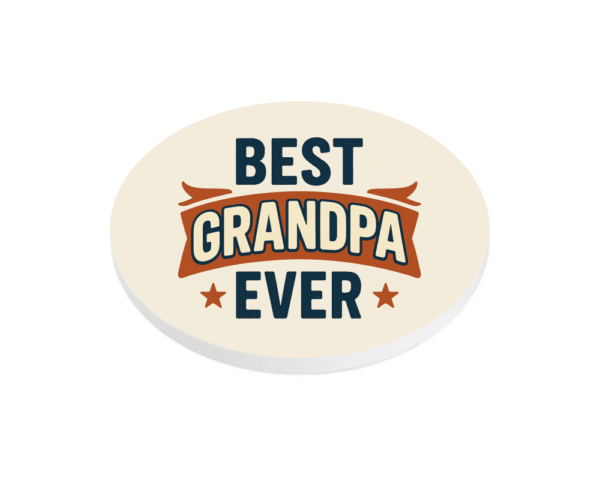 banner Best Grandpa Ever KS Creations Coaster