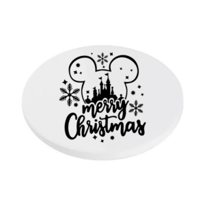 Merry Christmas Grinch KS Creations Coaster Black