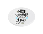 Most wonderful time of the year Christmas KS Creations Coaster black