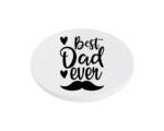 Best Dad Ever KS Creations Coaster Black