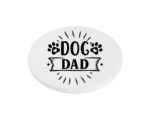 Dog Dad KS Creations Coaster Black