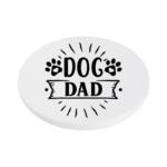 Dog Dad KS Creations Coaster Black