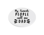 My Favourite People Call Me Dad KS Creations Coaster Black