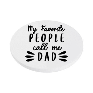 My Favourite People Call Me Dad KS Creations Coaster Black
