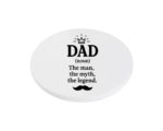 Dad Noun KS Creations Coaster Black