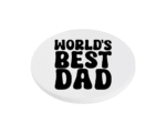 World's Best Dad KS Creations Coaster Black