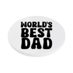 World's Best Dad KS Creations Coaster Black