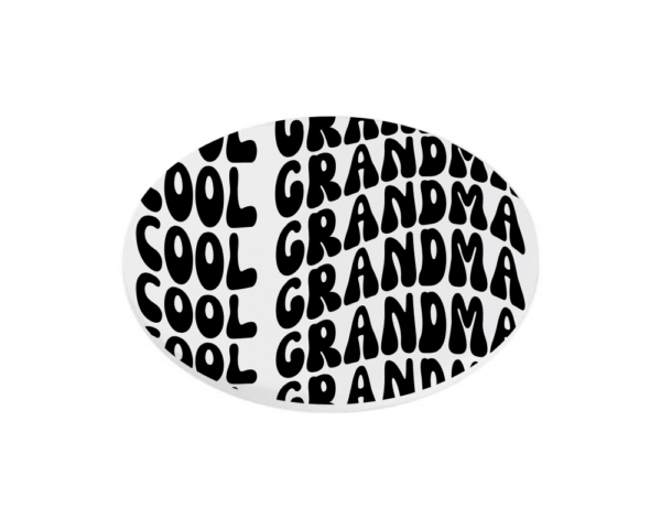 black Cool Grandma KS Creations Coaster Black