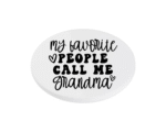 My Favorite People Call Me Grandma KS Creations Coaster Black