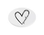 Grandma Heart KS Creations Coaster Black